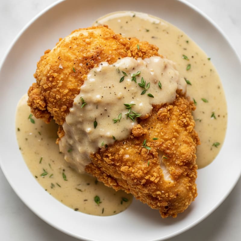 Buttermilk Fried Chicken with Creamy Gravy