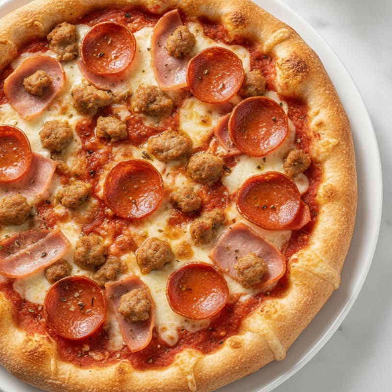Stuffed Crust Meat Lovers Pizza