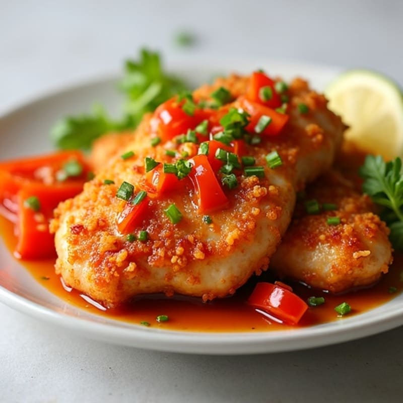 Crispy Baked Sweet and Sour Chicken