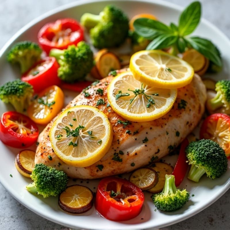 Sheet Pan Lemon Herb Chicken with Crispy Roasted Vegetables