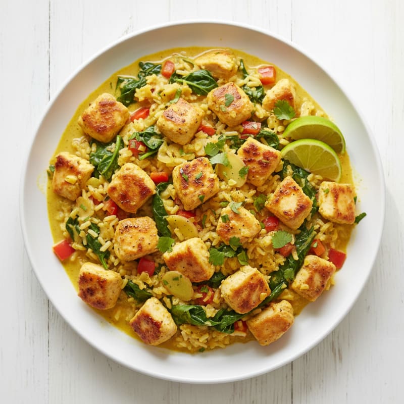 Coconut Chicken and Rice Skillet