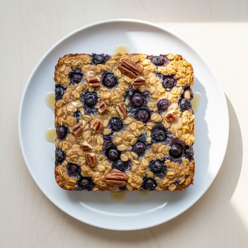 Blueberry Pecan Baked Oatmeal