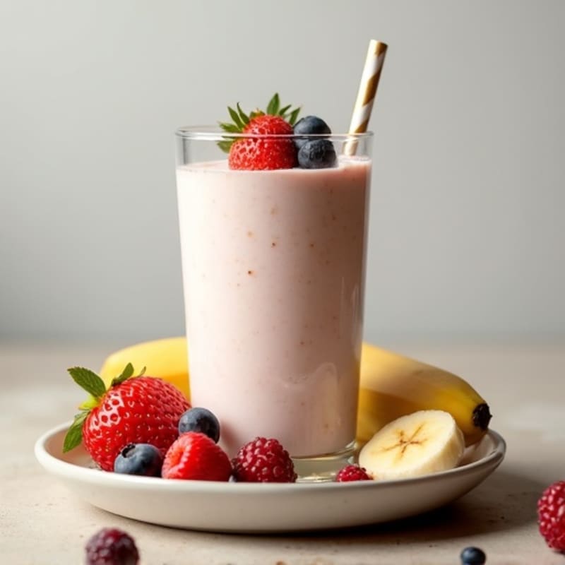 Creamy Vanilla Whey Protein Smoothie