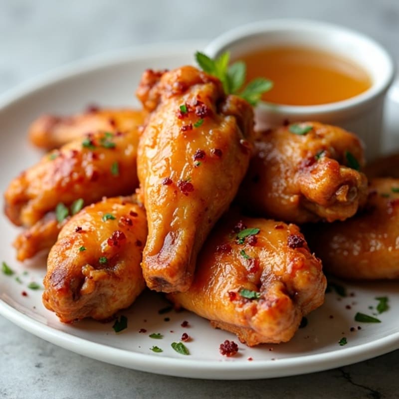 Crispy Baked Honey Garlic Chicken Wings