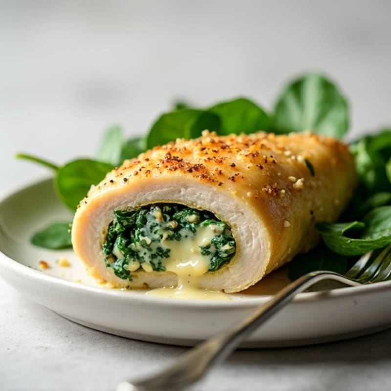 Creamy Spinach Artichoke Stuffed Chicken Breast