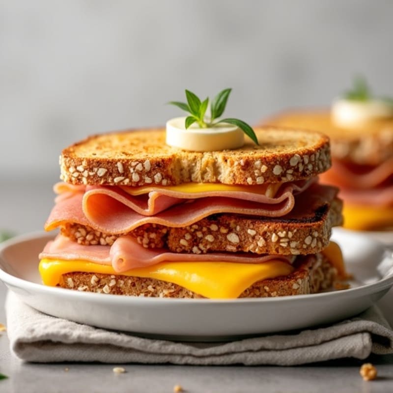 Crispy Whole Grain Ham and Melty Swiss Melt