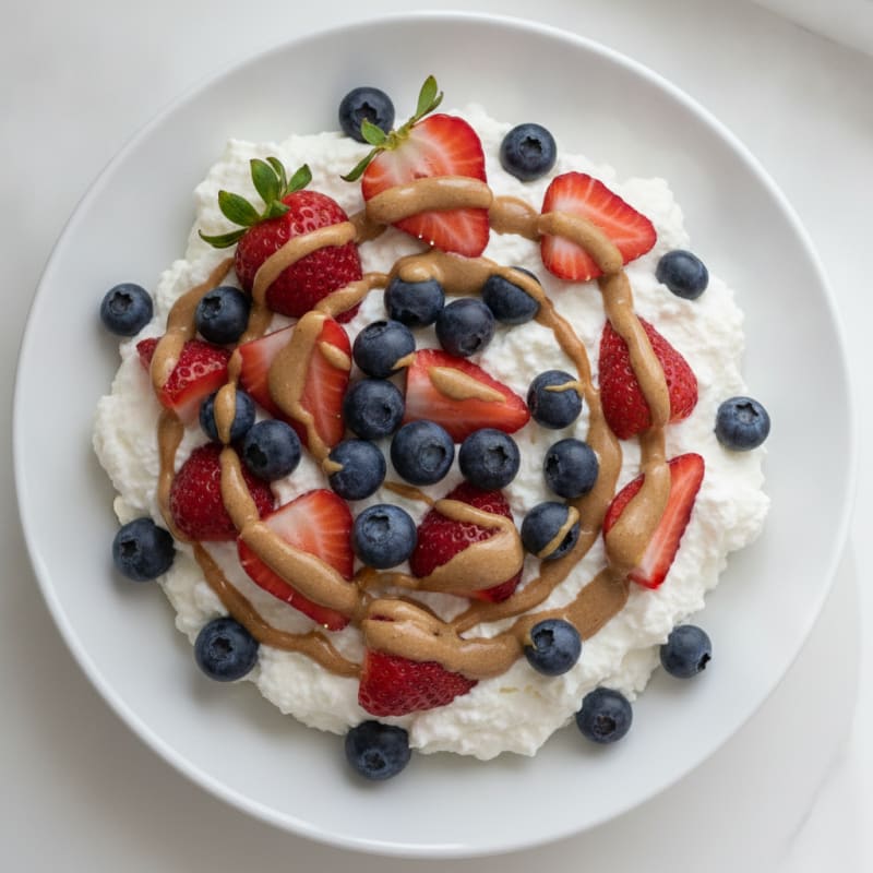 Silky Greek Yogurt Protein Pudding with Berries