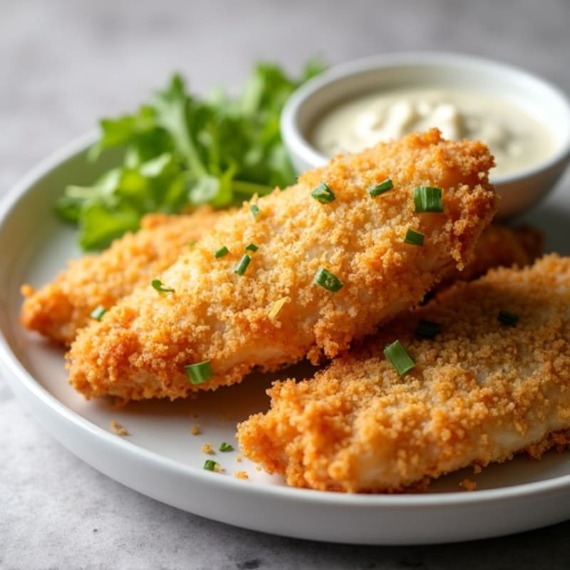 Crispy Garlic Parmesan Chicken Tenders