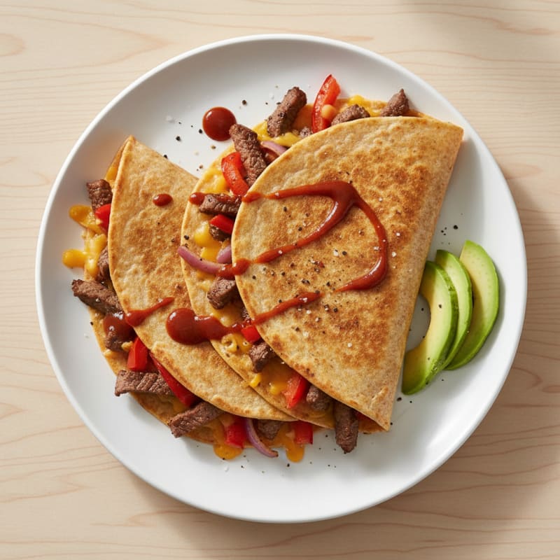 Crispy Chipotle Steak Quesadillas