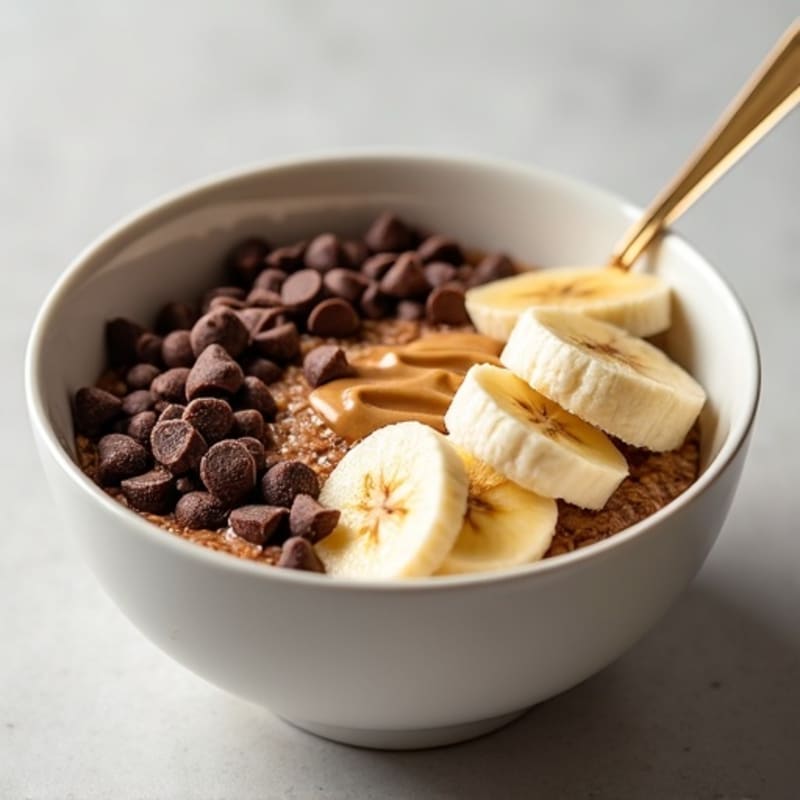 High-Protein Chocolate Chip Cookie Dough Breakfast Bowl