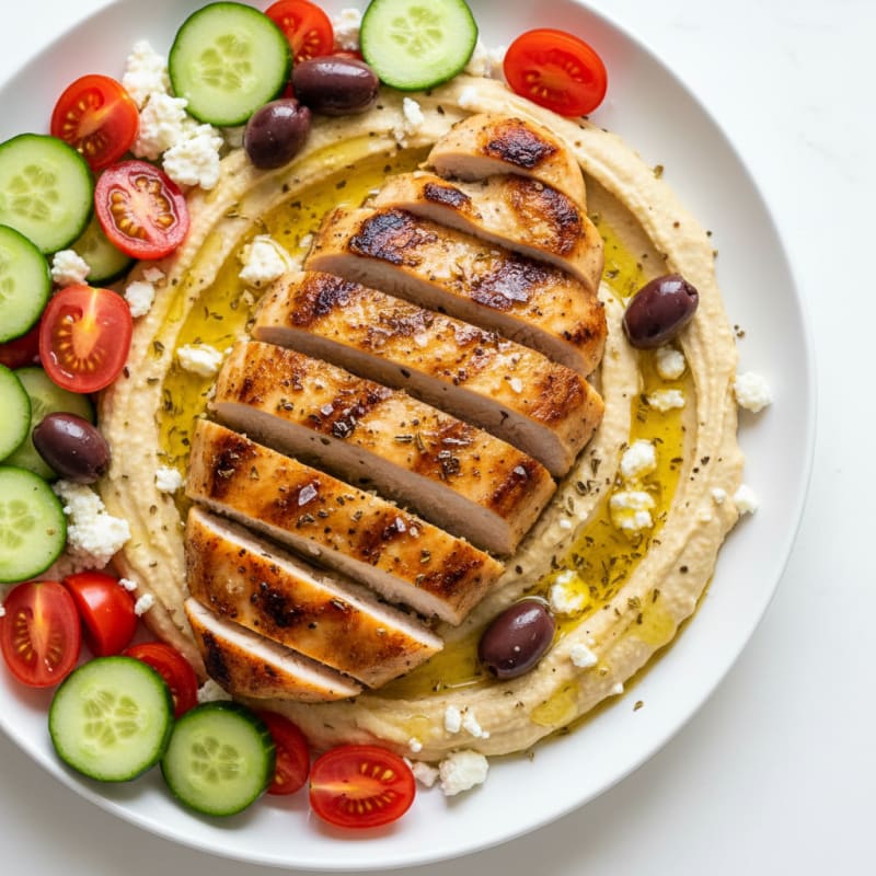 Mediterranean Herb Hummus Platter
