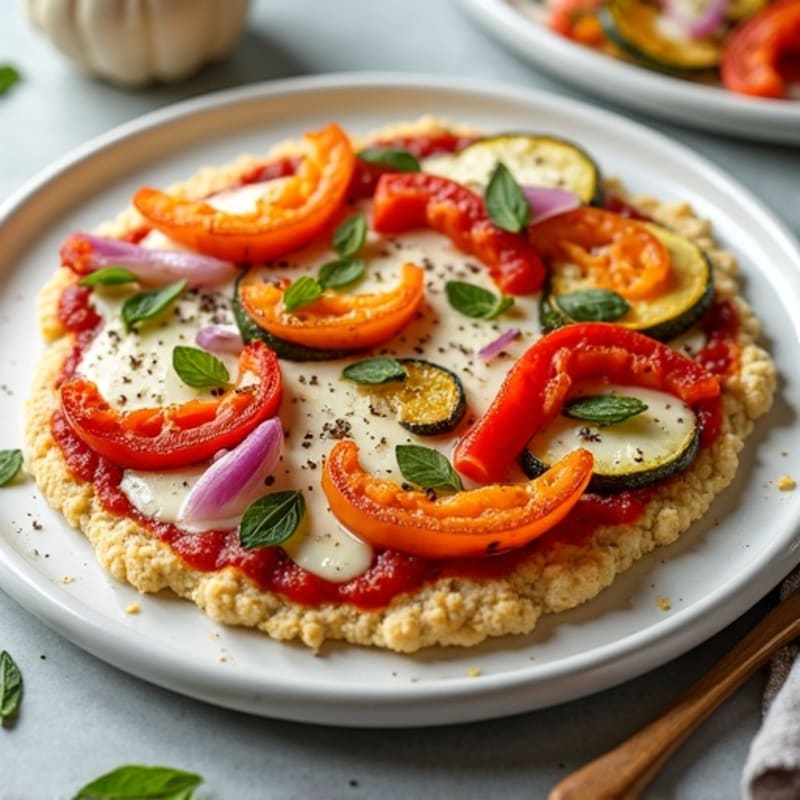 Crispy Chicken and Roasted Vegetable Pizza