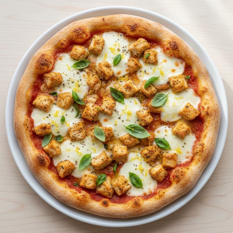 Golden Zesty Margherita Pizza