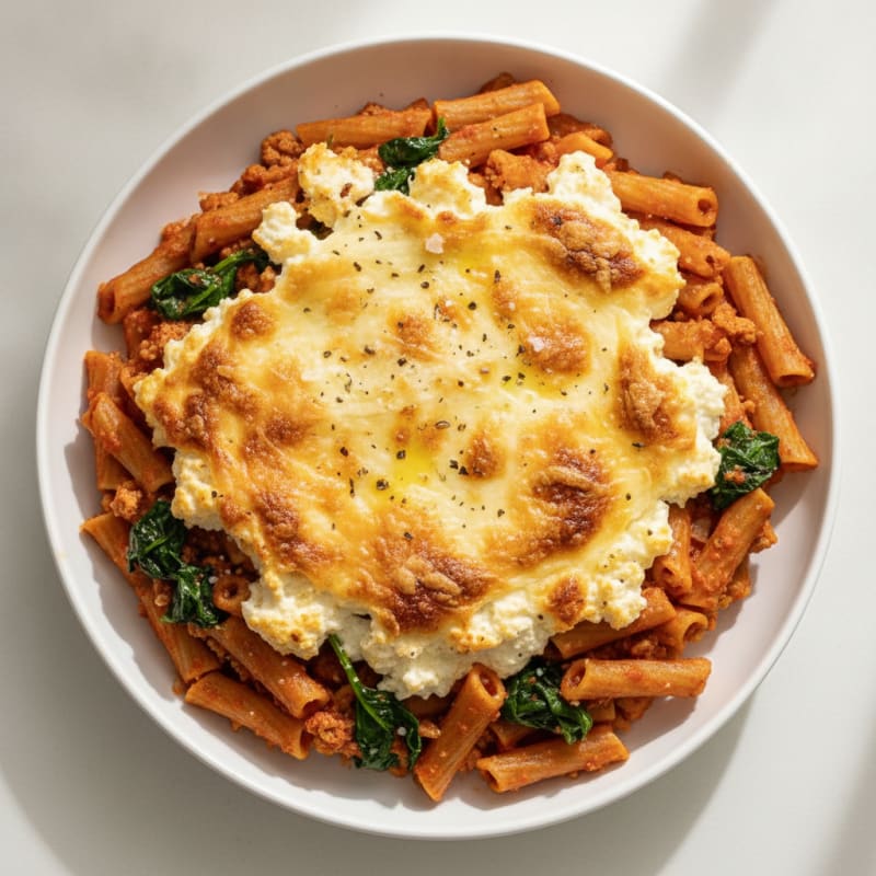 Classic Baked Ziti with Ricotta