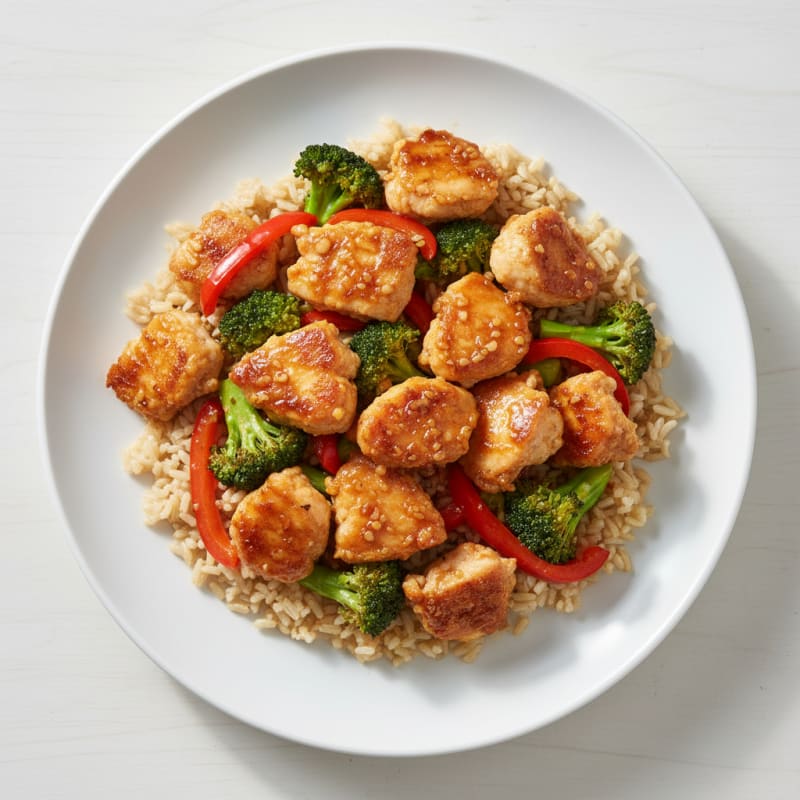 Crispy Honey-Garlic Chicken Stir-Fry