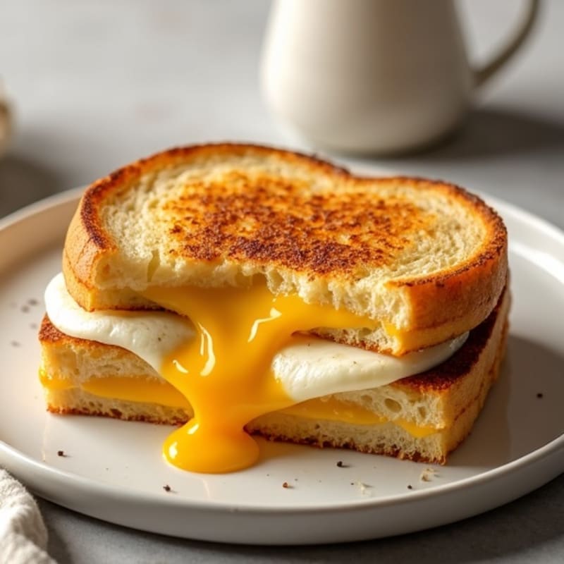 Crispy Three-Cheese Sourdough Melt