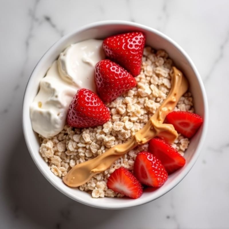 Creamy Protein-Packed Strawberry Peanut Butter Overnight Oats