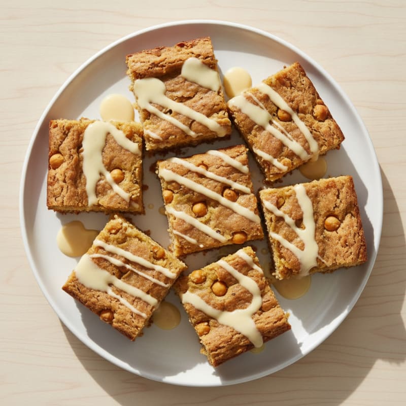 Vanilla Chickpea Protein Blondies
