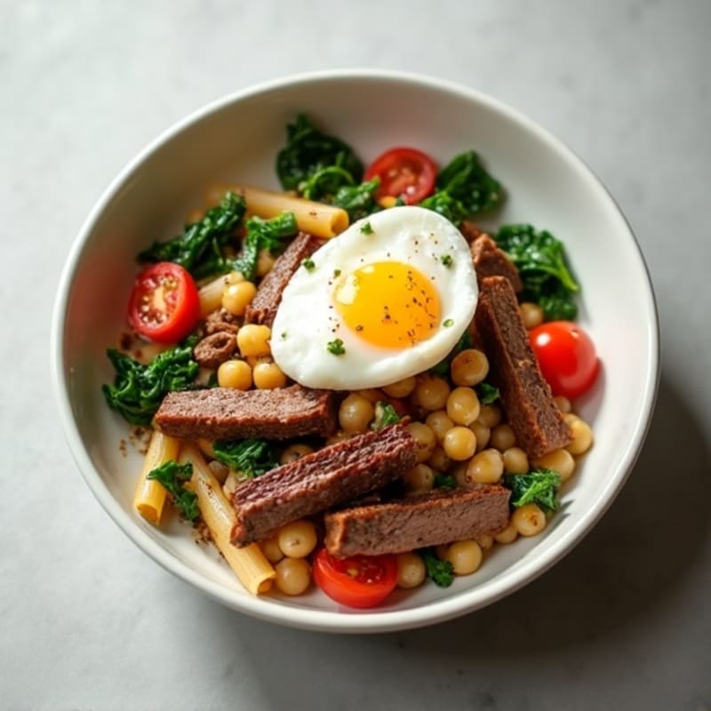Lean Beef and Vegetable Pasta Bowl