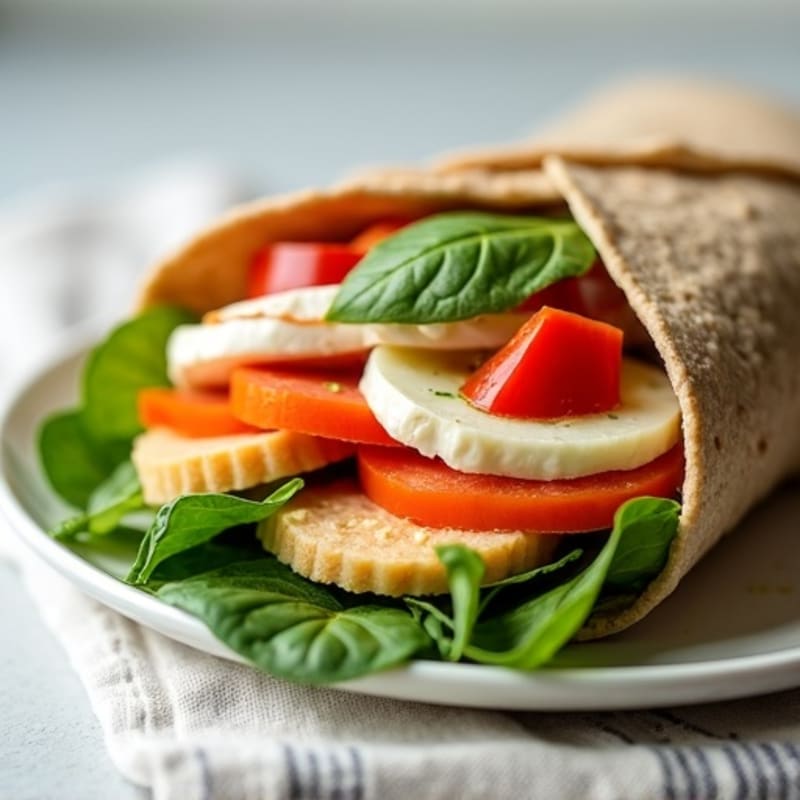 Fresh Crunchy Vegetable Wrap