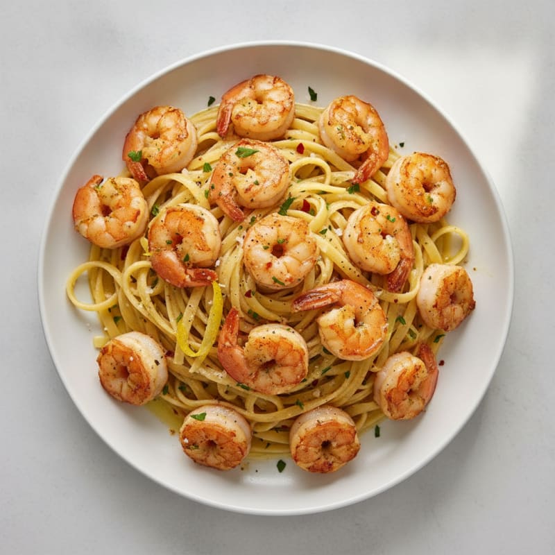 Garlic Shrimp Scampi with Linguine