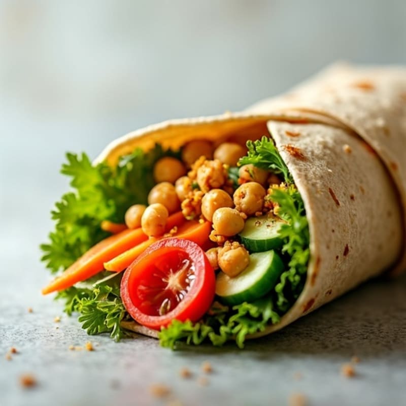 Fresh Crunchy Garden Veggie Wrap