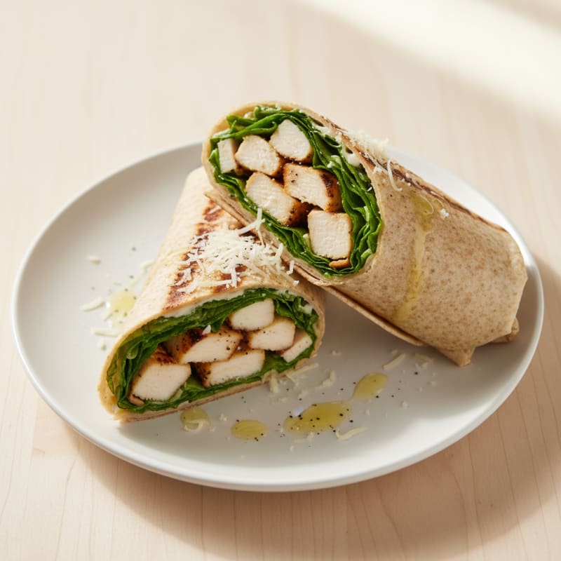 Grilled Chicken Caesar Salad Wrap