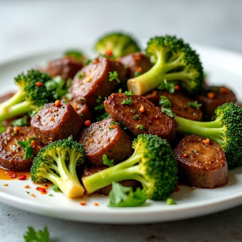 Savory Garlic Beef and Crispy Broccoli Stir-Fry