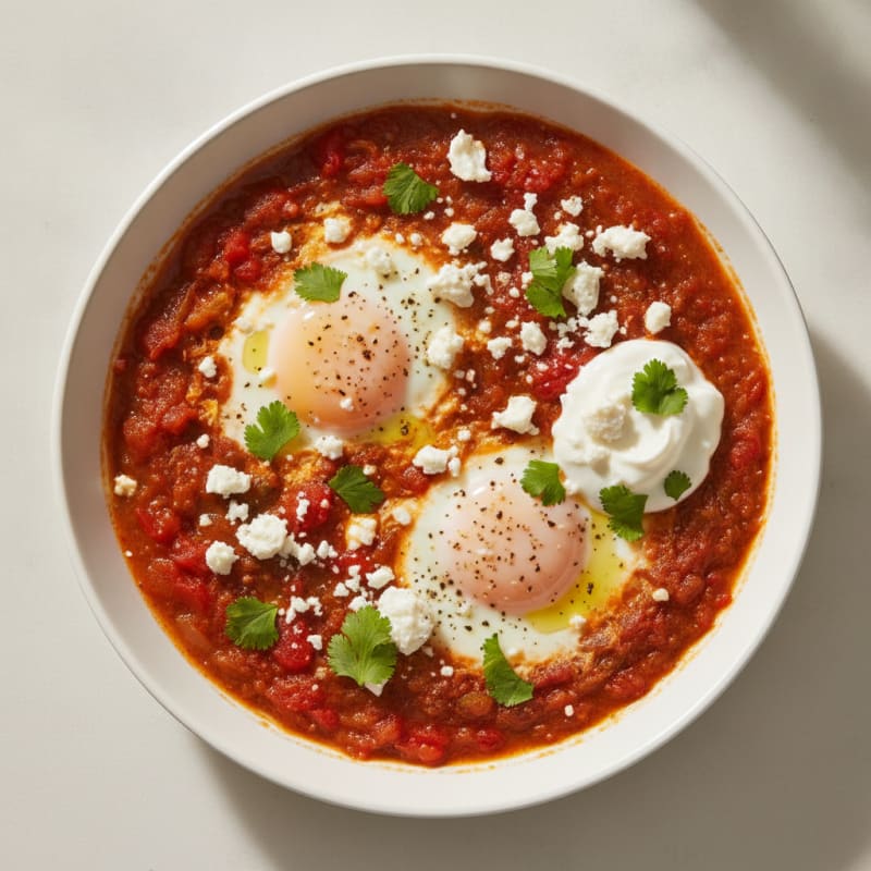 Authentic Shakshuka with Feta and Herbs