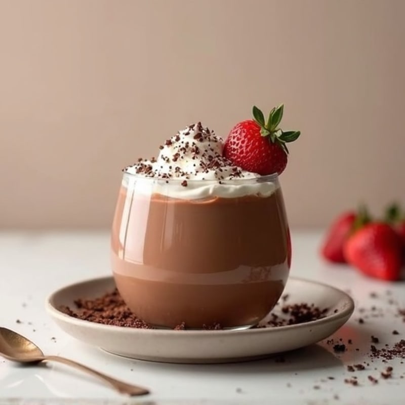 Silky Chocolate Protein Pudding with Greek Yogurt