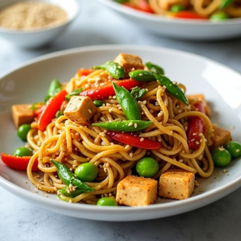 Sesame-Ginger Kelp Noodle Stir-Fry