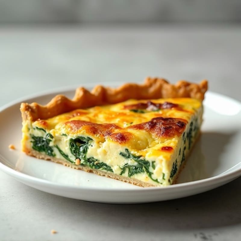 Protein-Packed Spinach Bacon Quiche
