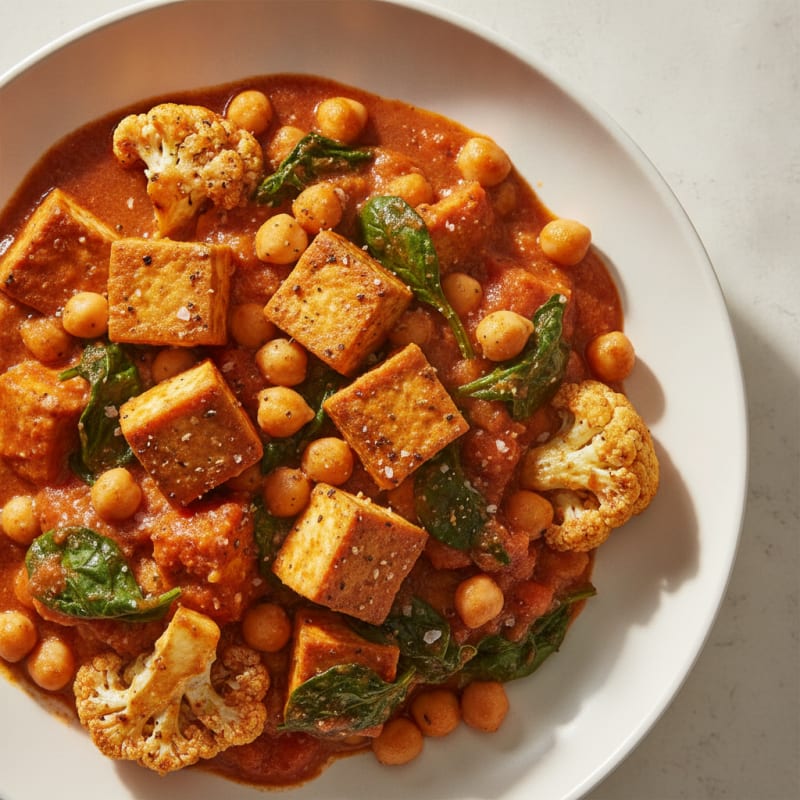 Roasted Vegetable and Chickpea Curry