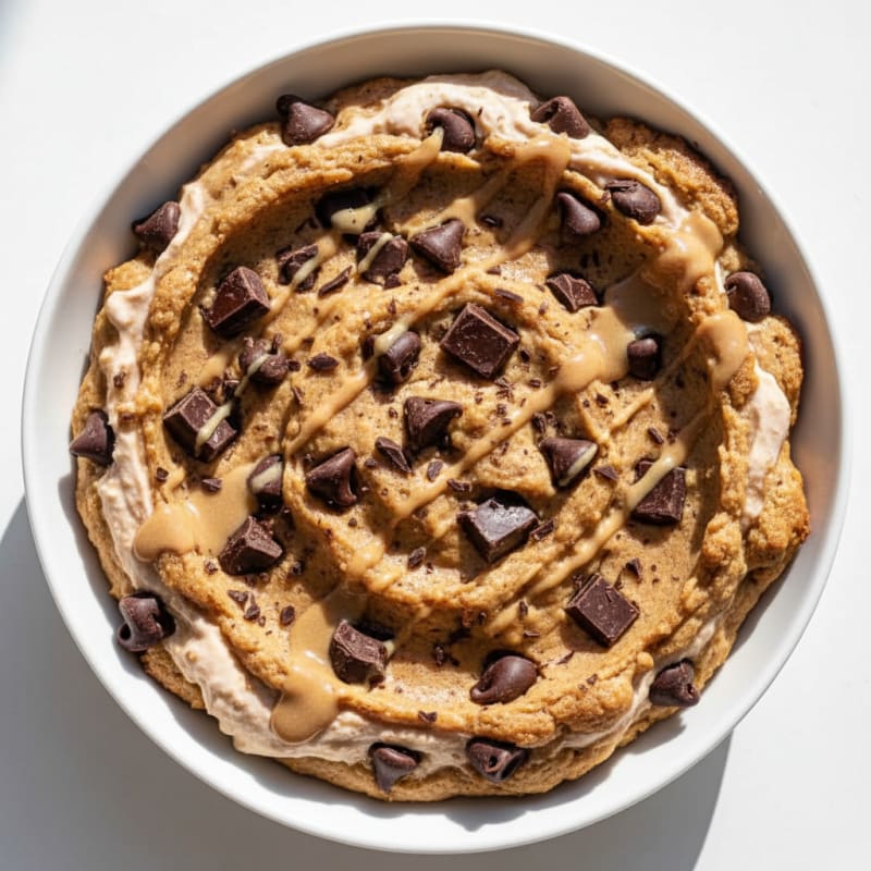 Creamy Chocolate Chip Cookie Dough Protein Bowl