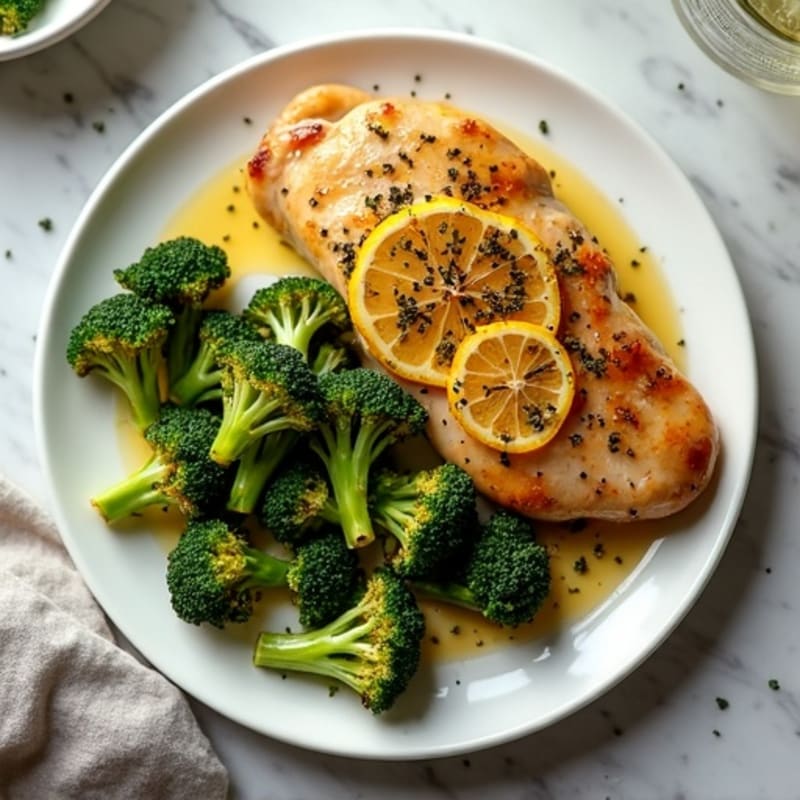 Sheet Pan Lemon Herb Chicken with Crispy Roasted Broccoli