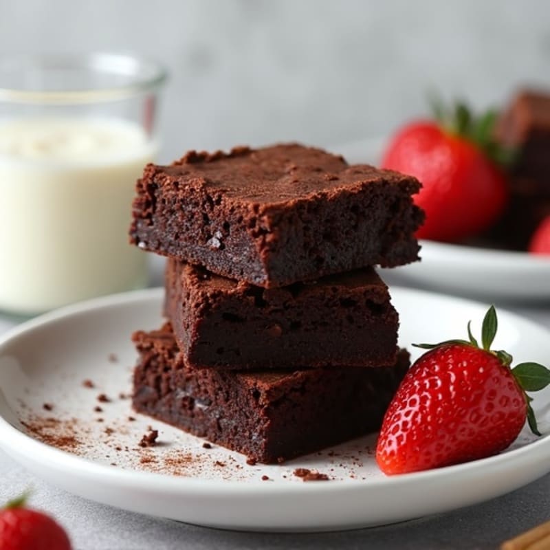 Fudgy Black Bean Brownies with Dark Chocolate