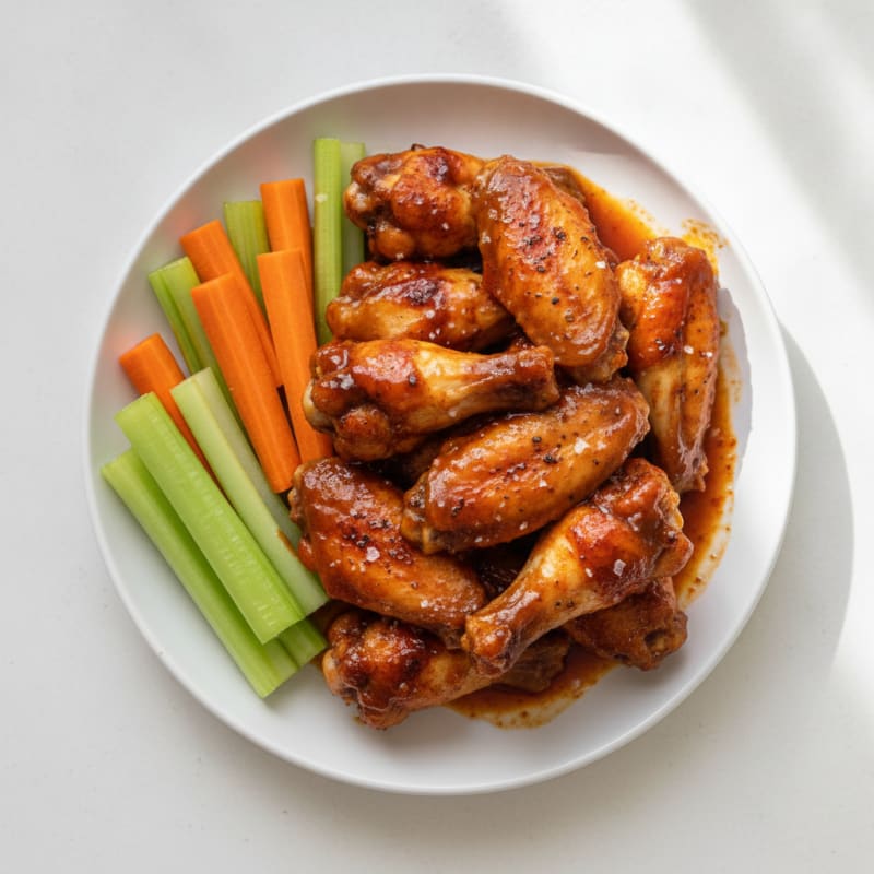 Spicy BBQ Glazed Chicken Wings