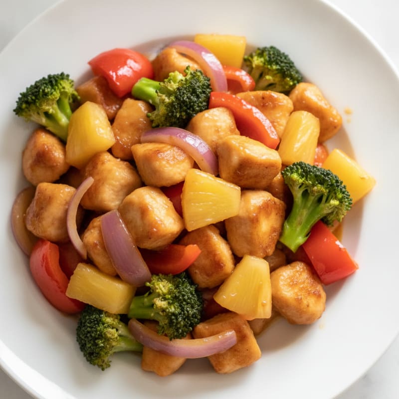 Sweet and Sour Chicken with Pineapple