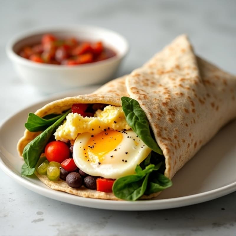 Protein-Packed Egg White Breakfast Burrito
