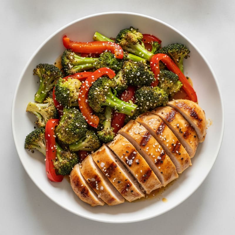 Clean Teriyaki Chicken with Roasted Vegetables