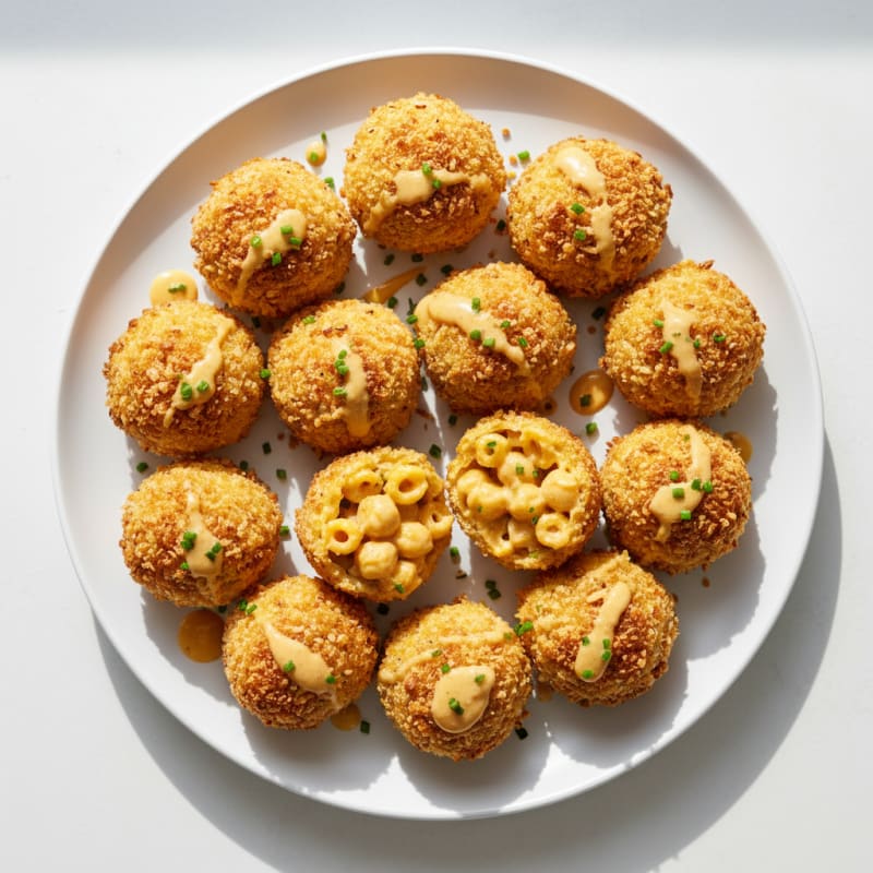 Crispy Golden Mac and Cheese Bites