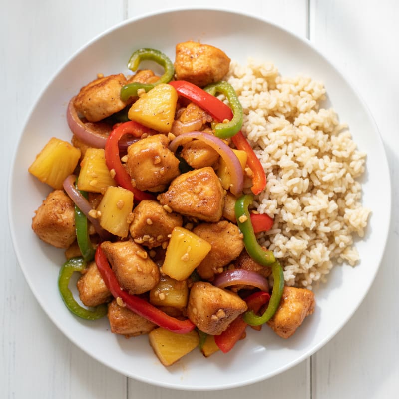 Sweet and Sour Chicken with Pineapple