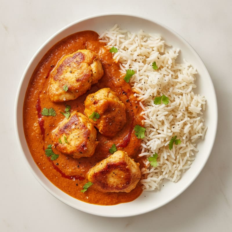 Spiced Butter Chicken with Basmati Rice