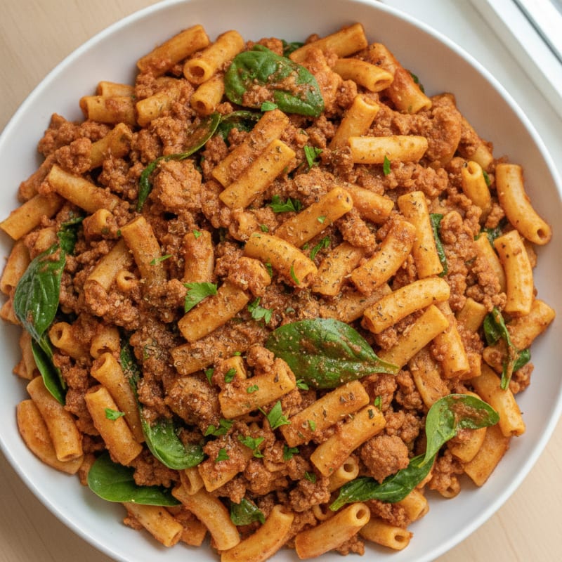 Ground Beef Pasta Skillet with Marinara