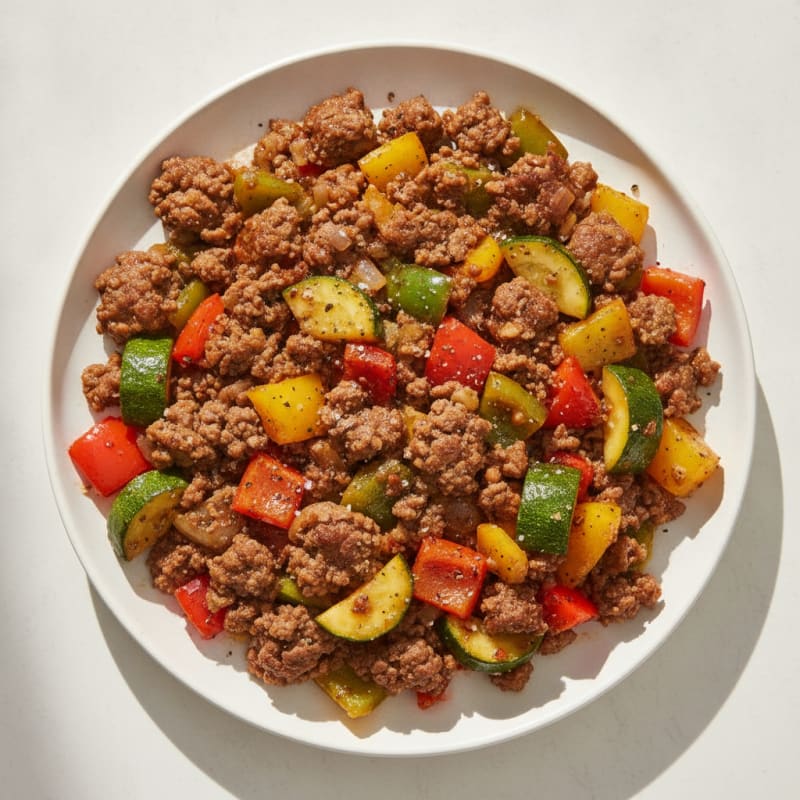Ground Beef and Vegetable Skillet