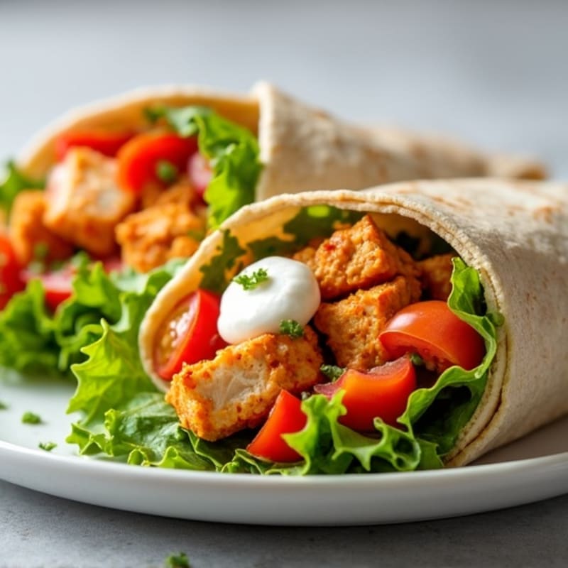 Healthy Buffalo Chicken Wrap