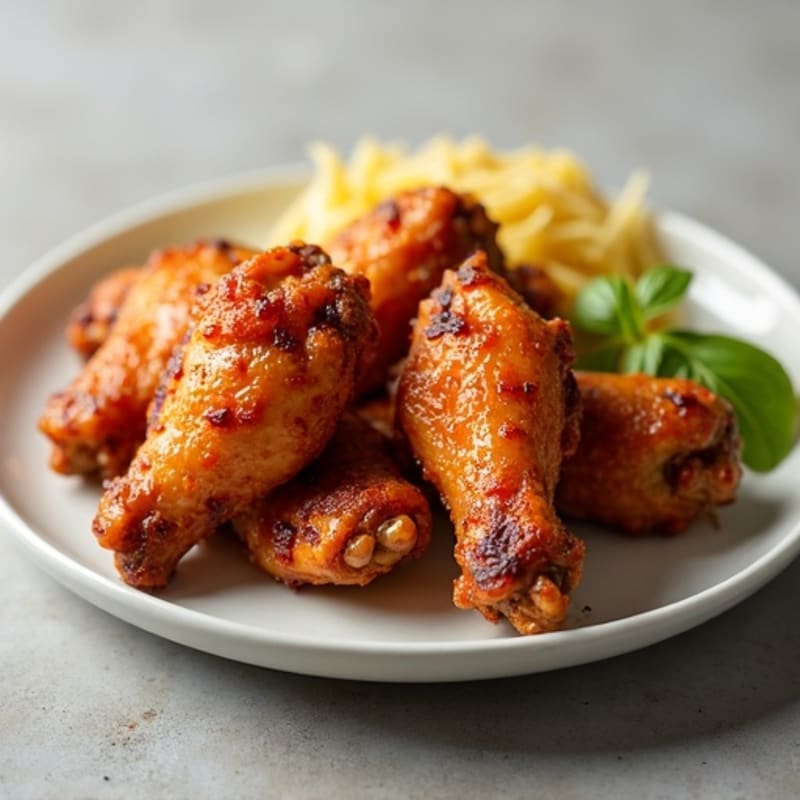 Crispy Baked Chicken Wings with Sweet Honey Glaze