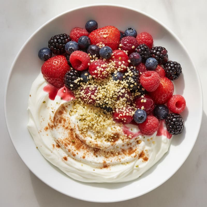 Creamy Greek Yogurt Protein Parfait with Mixed Berries