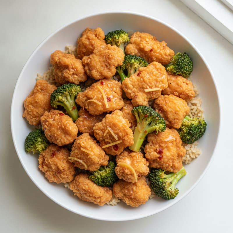General Tso's Chicken with Broccoli