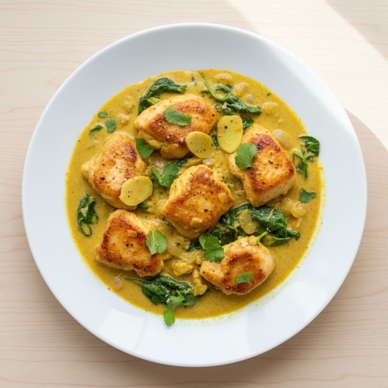 Almond Milk Chicken Curry